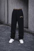 Urban Relic Leopard Sweat Pants - Black