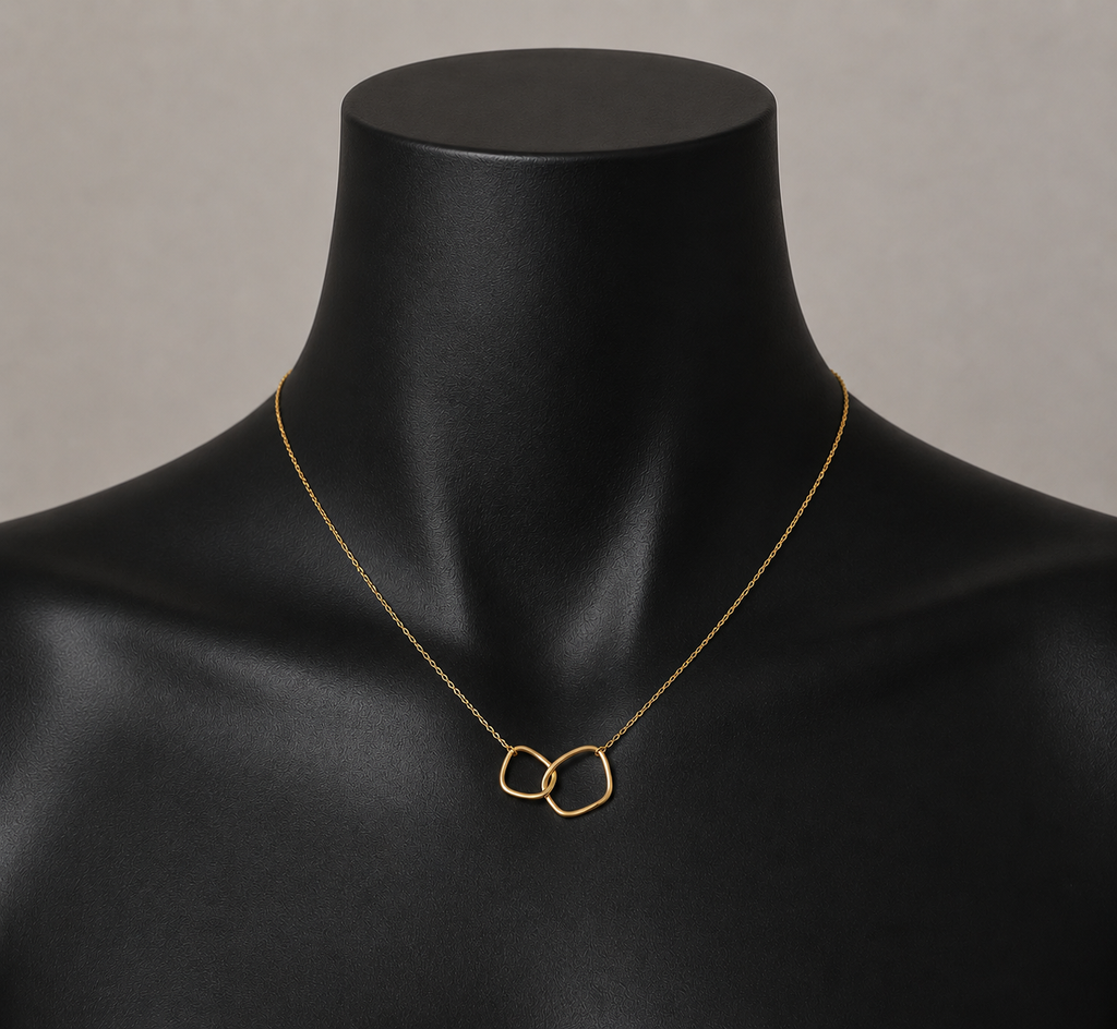 Twin Loop - Gold - Necklace