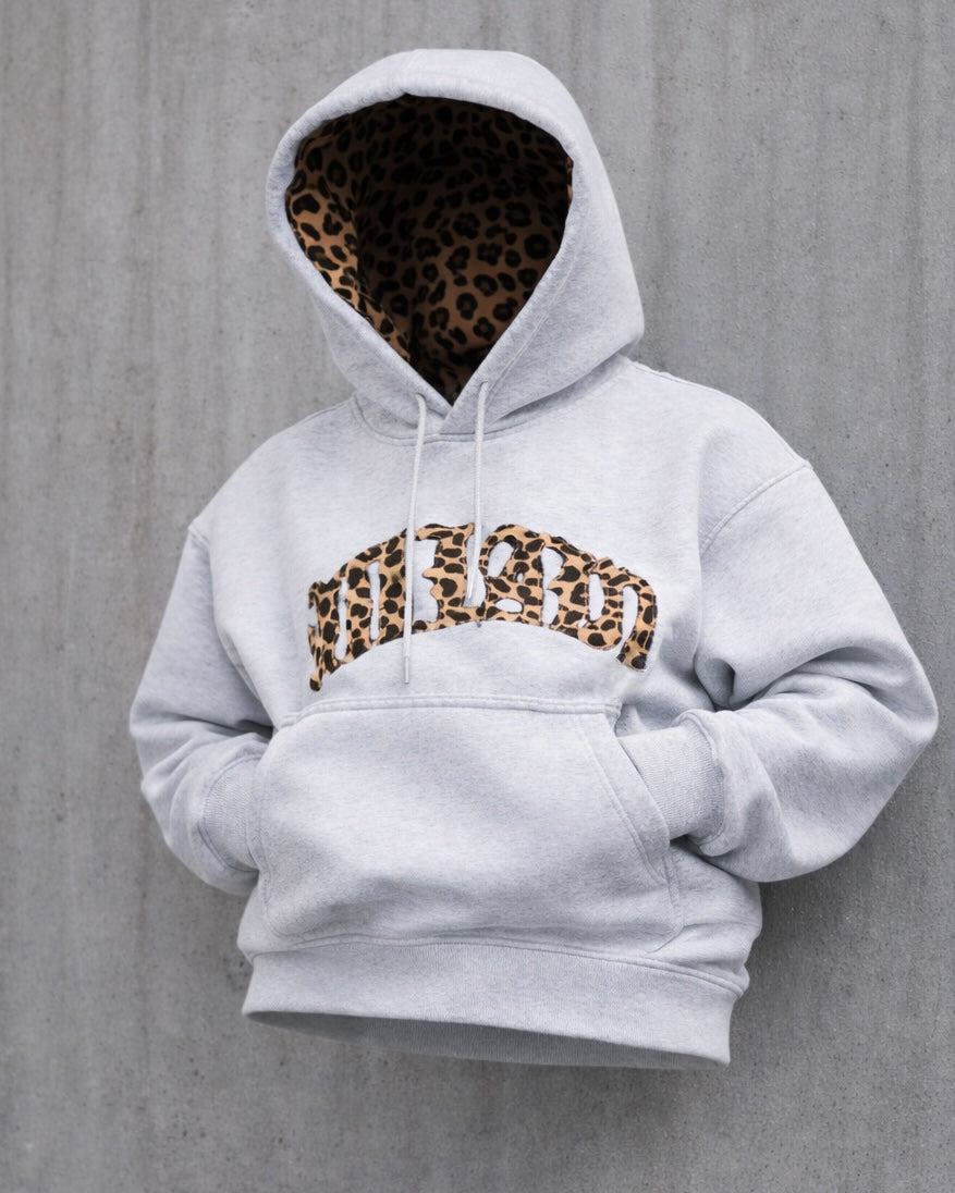 Urban Relic Leopard Hoodie - White