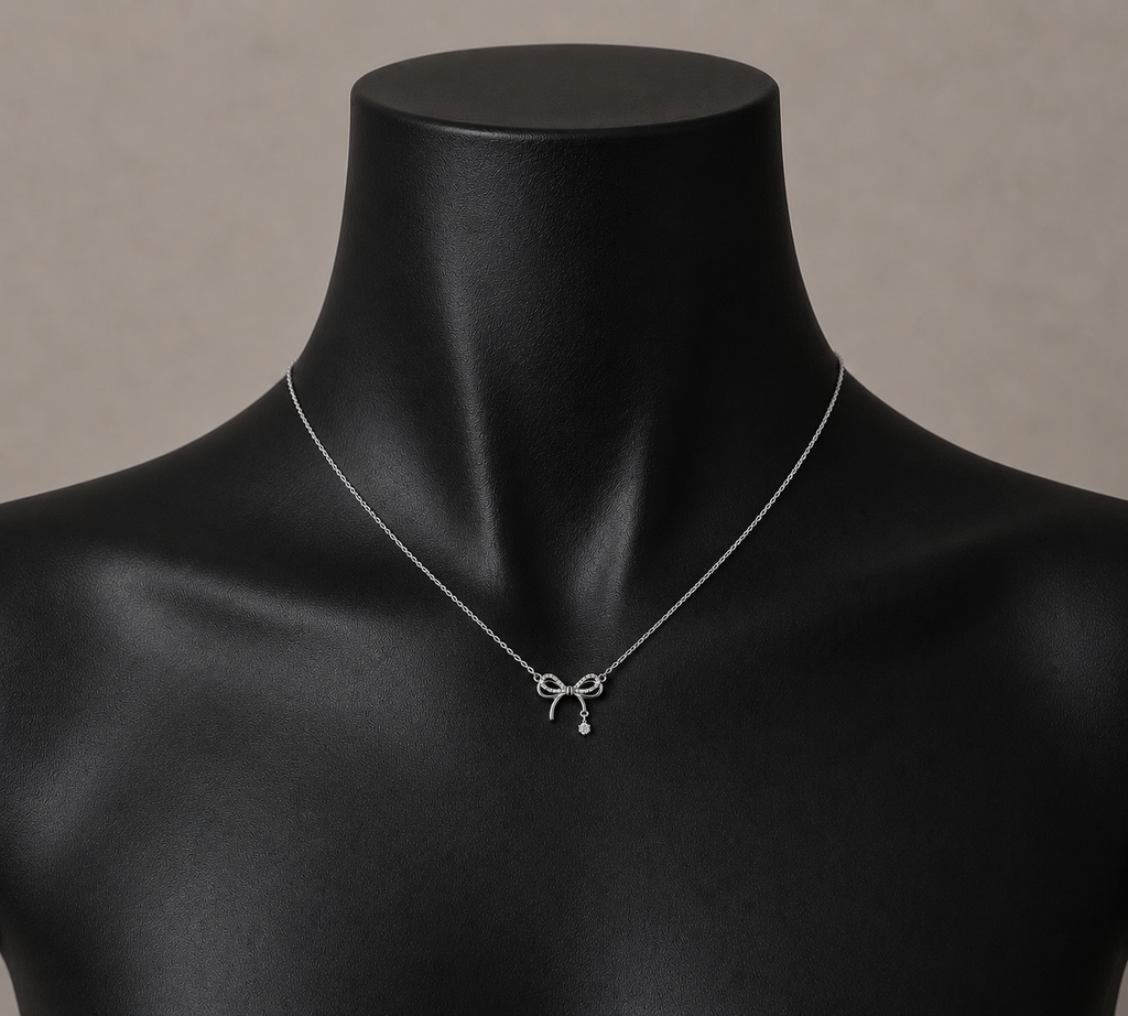 Crystal Bow - Necklace
