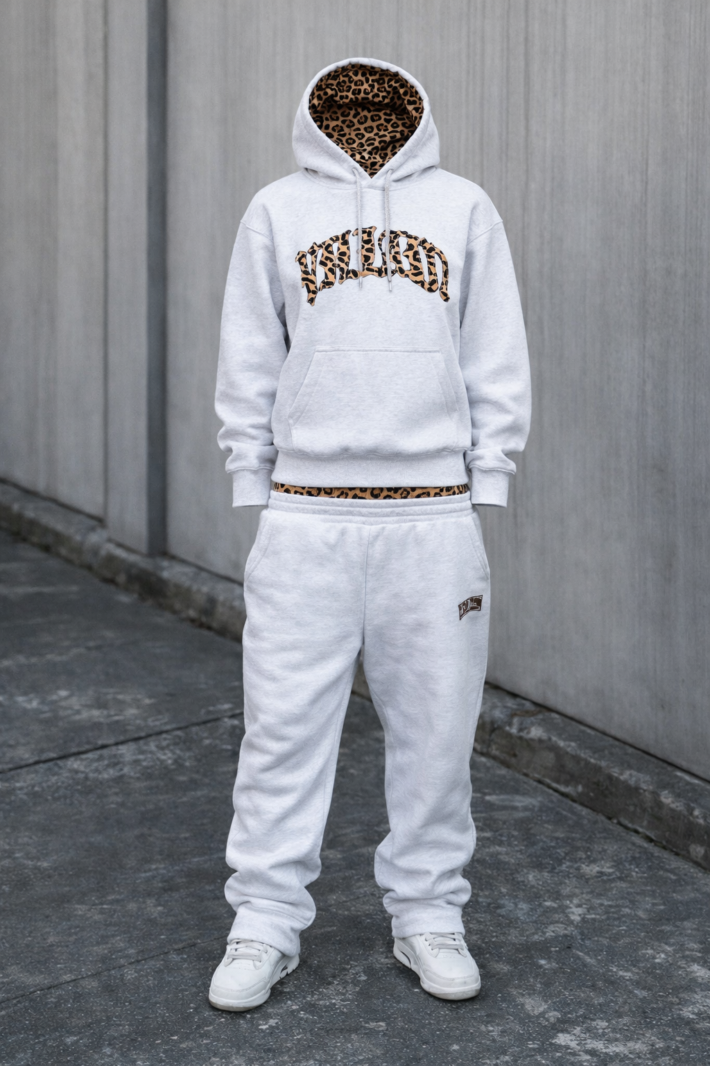 Urban Relic Leopard Sweat Pants - White