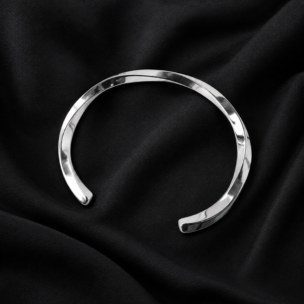 Twisted Open Cuff Bangle
