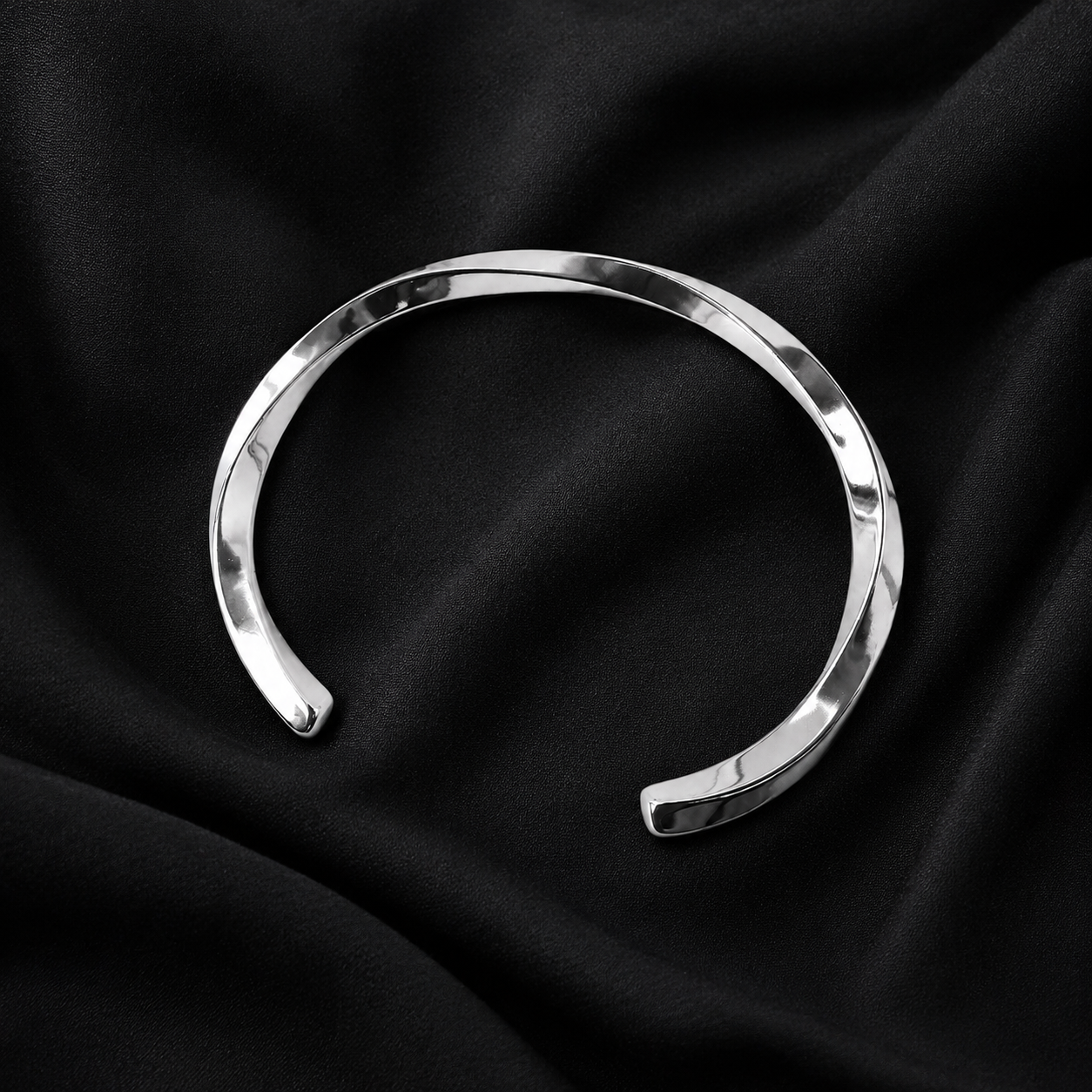 Twisted Open Cuff Bangle