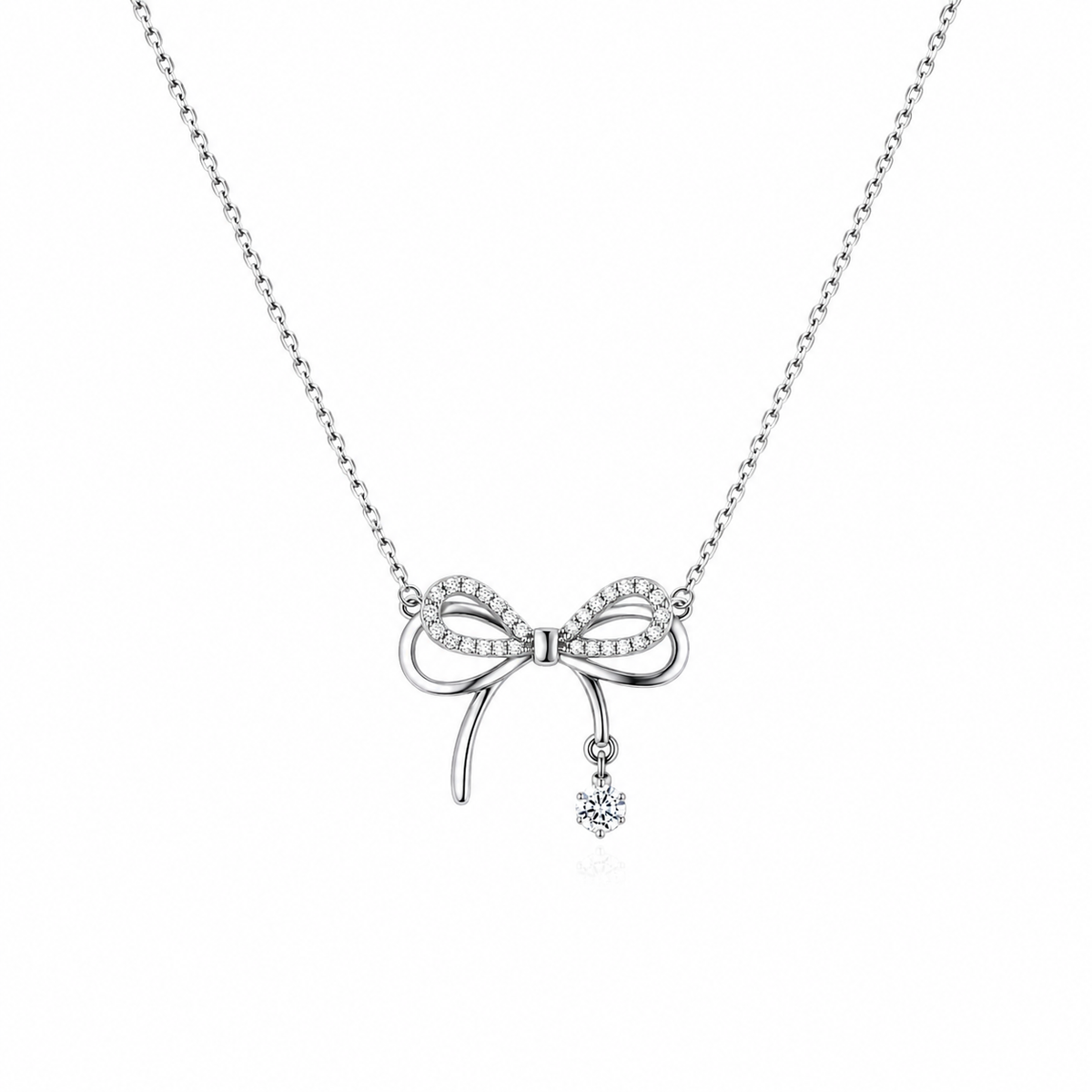 Crystal Bow - Necklace