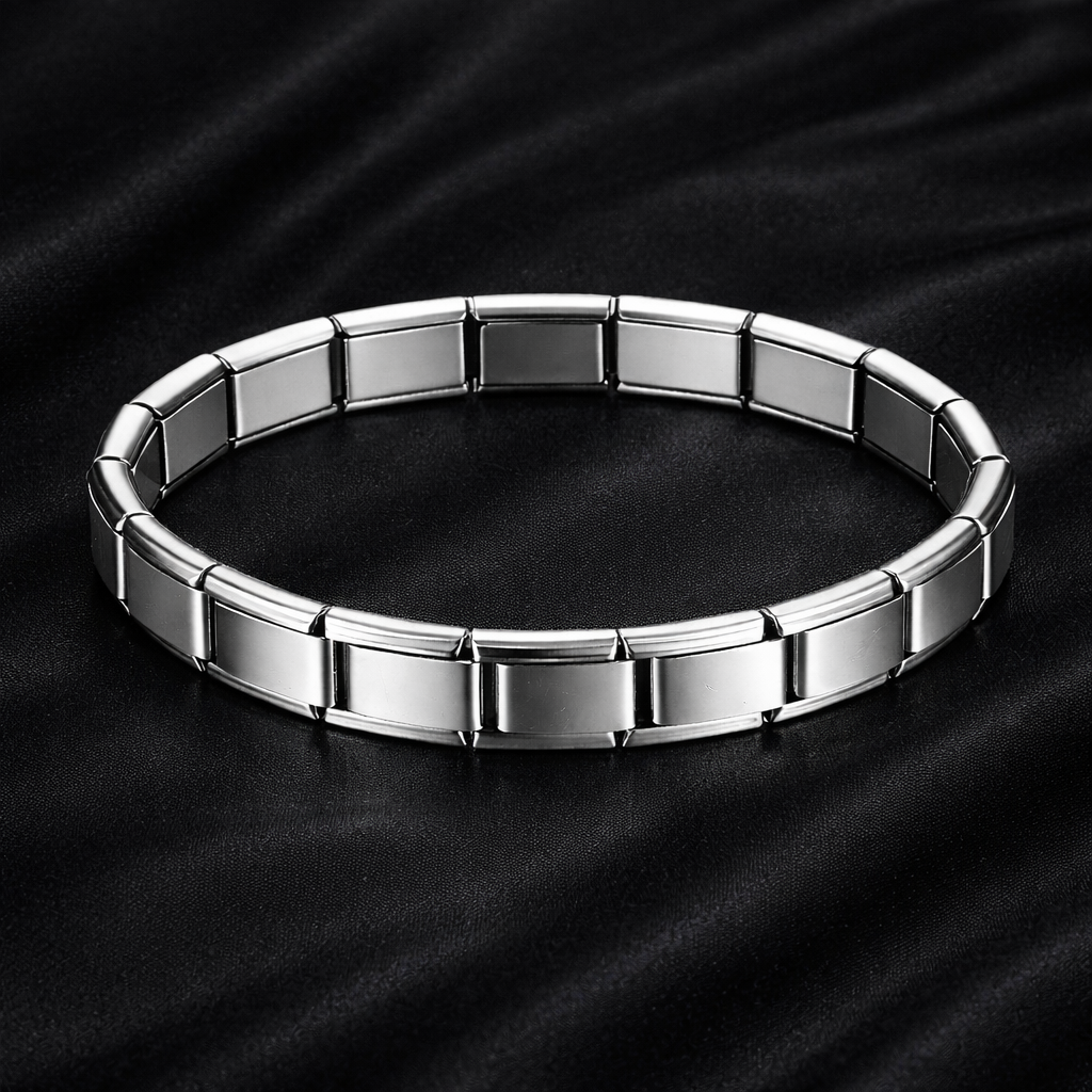 Wide Stainless Bracelets Simple Trendy Style