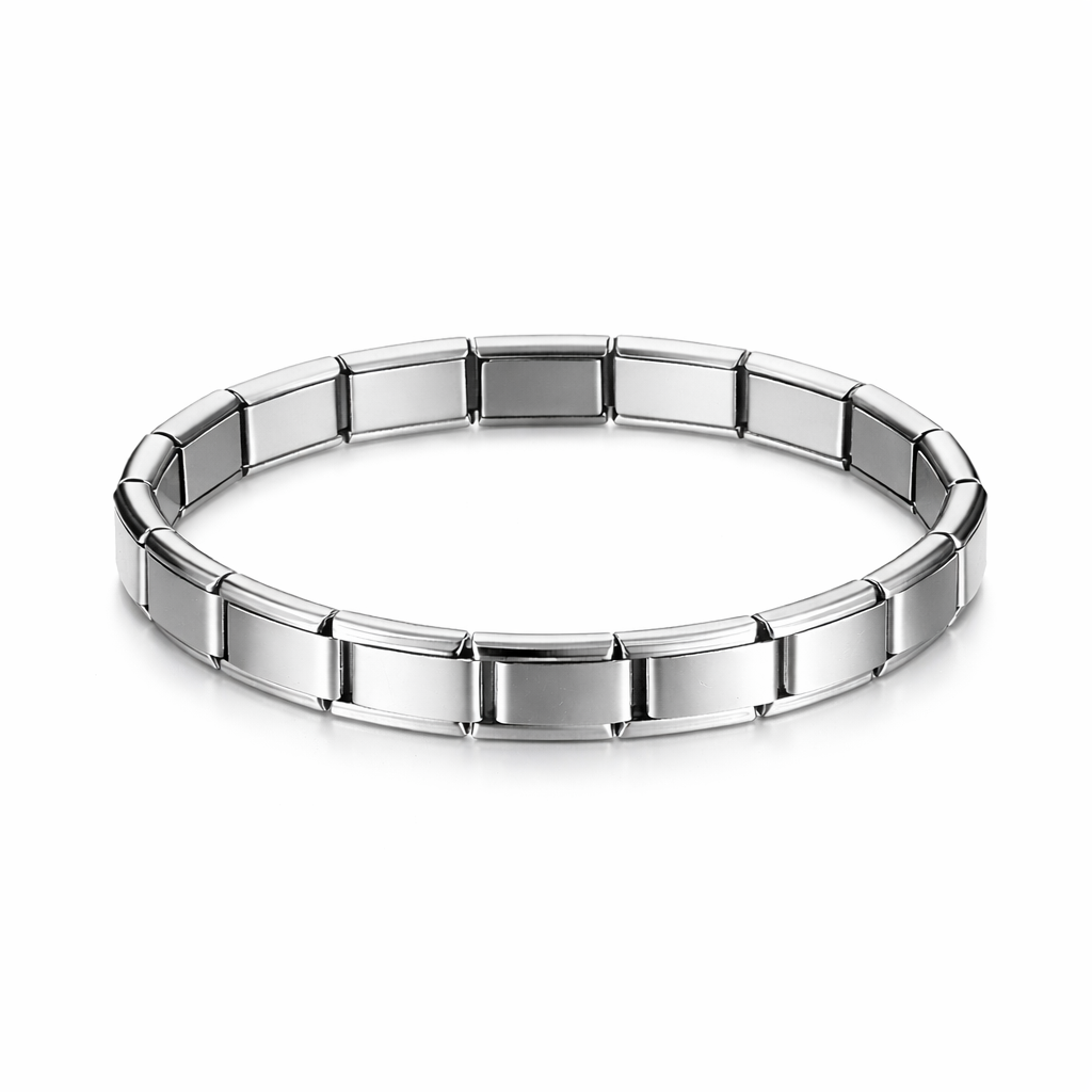 Wide Stainless Bracelets Simple Trendy Style