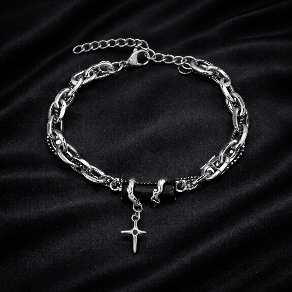 Black Zircon Star Chain Women