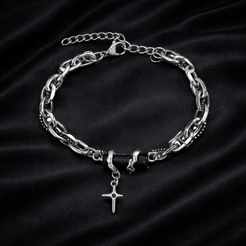 Black Zircon Star Chain Women